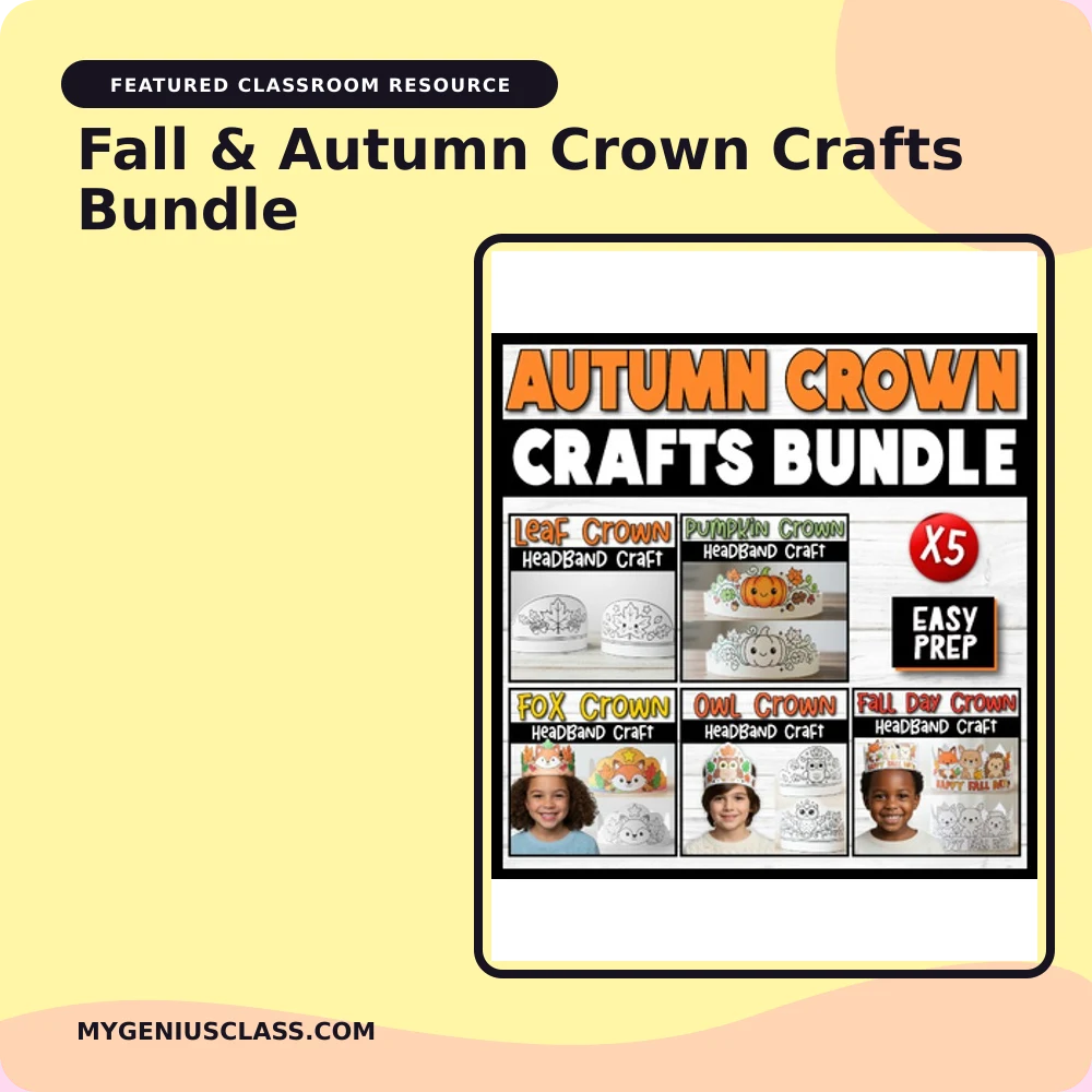 Fall & Autumn Crown Crafts Bundle product preview