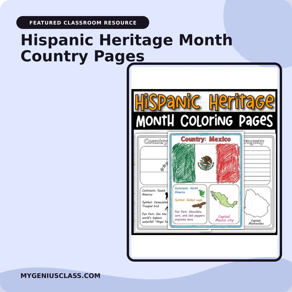 Hispanic Heritage Month Country Pages product preview