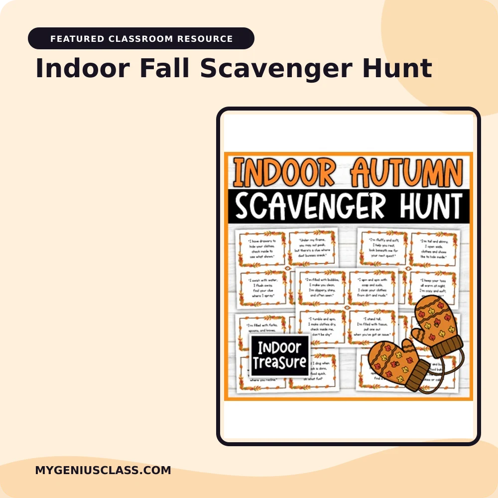 Indoor Fall Scavenger Hunt product preview