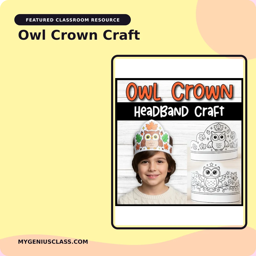 Owl Crown Craft product preview